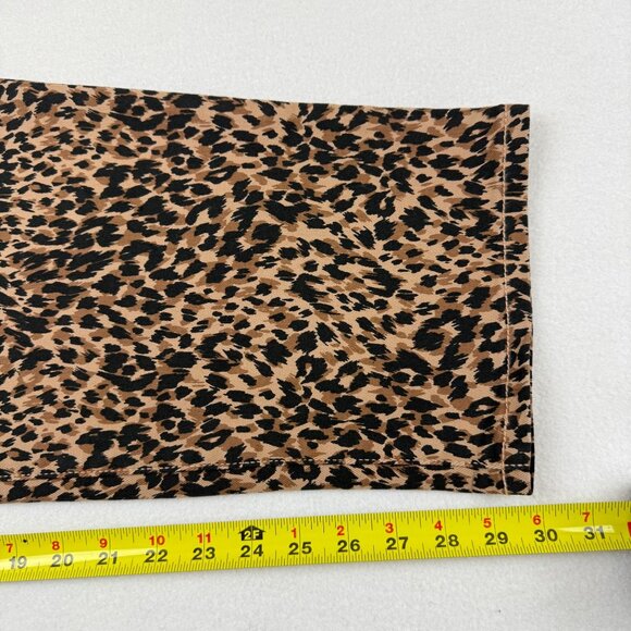 Terra & Sky Women's Core Straight Stretch Brown Leopard Denim Jeans Plus 22W NWT - Picture 10 of 10